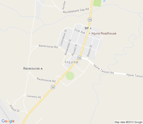 Map of INJUNE QLD