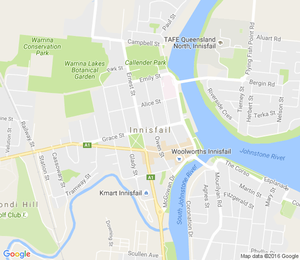 Map of INNISFAIL QLD