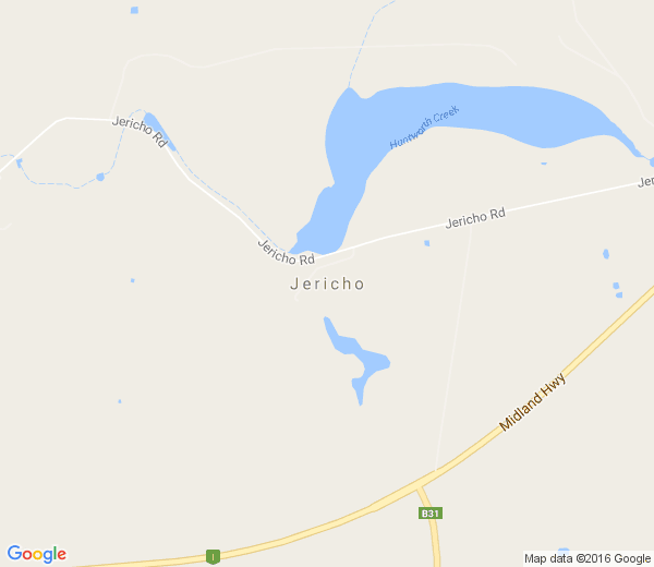 Map of JERICHO TAS