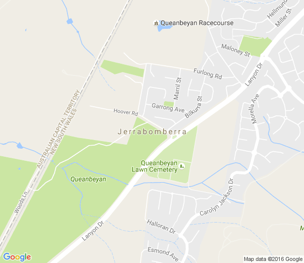 Map of JERRABOMBERRA NSW