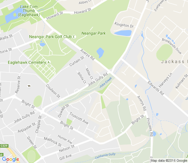 Map of JOBS GULLY VIC