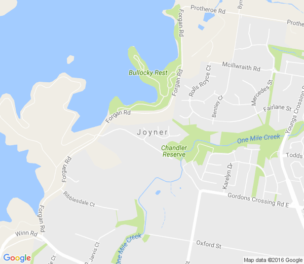 Map of JOYNER QLD
