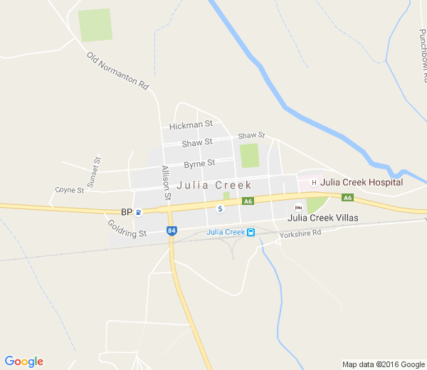 Map of JULIA CREEK QLD