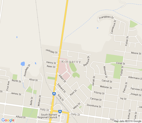 Map of KINGAROY QLD