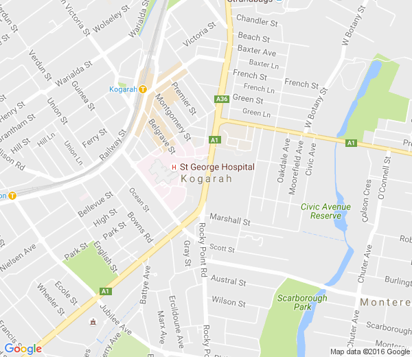 Map of KOGARAH NSW
