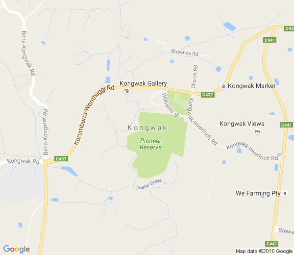 Map of KONGWAK VIC