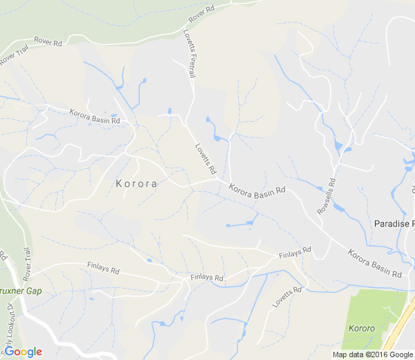 Map of KORORA BASIN NSW