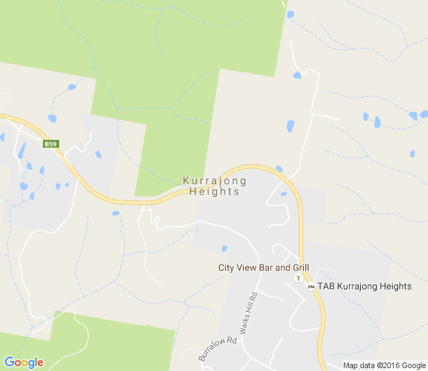 Map of KURRAJONG HEIGHTS NSW