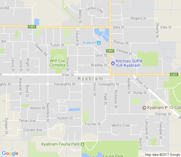 Map of KYABRAM VIC