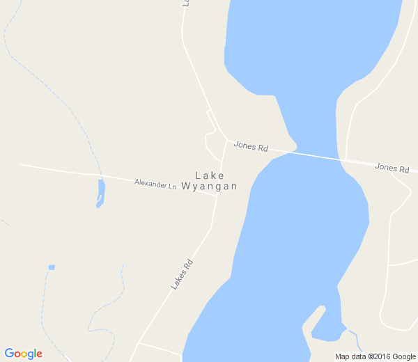 Map of LAKE WYANGAN NSW