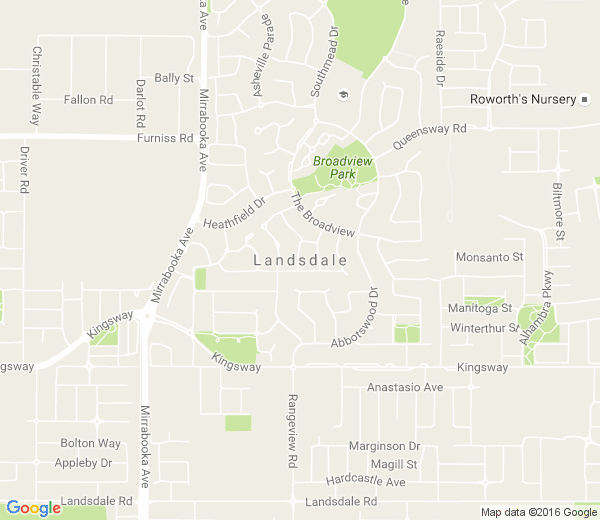 Map of LANDSDALE WA