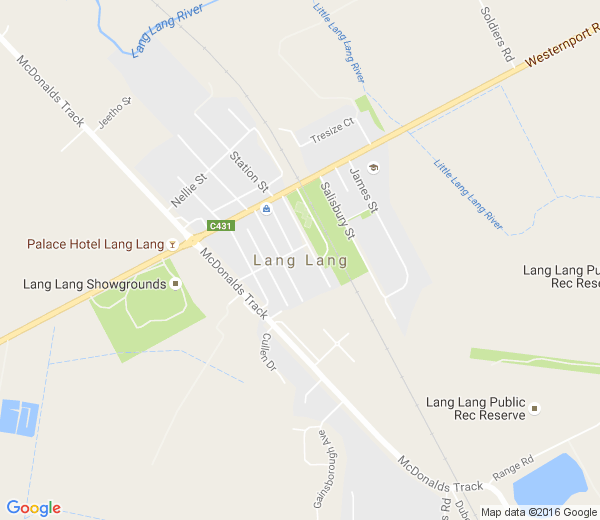 Map of LANG LANG VIC