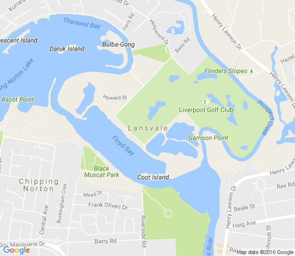 Map of LANSVALE NSW