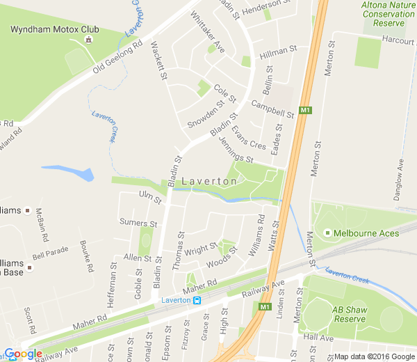 Map of LAVERTON VIC