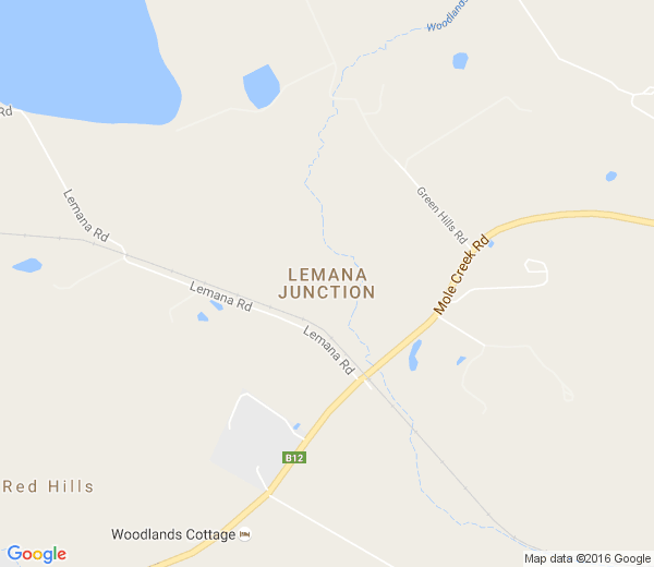 Map of LEMANA JUNCTION TAS