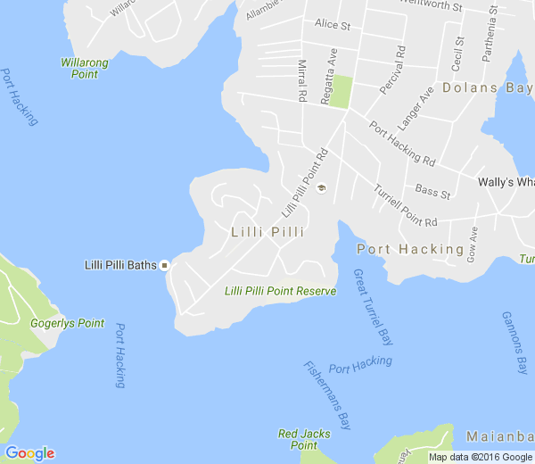 Map of LILLI PILLI NSW