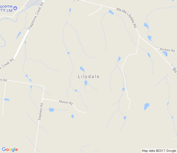 Map of LILYDALE QLD