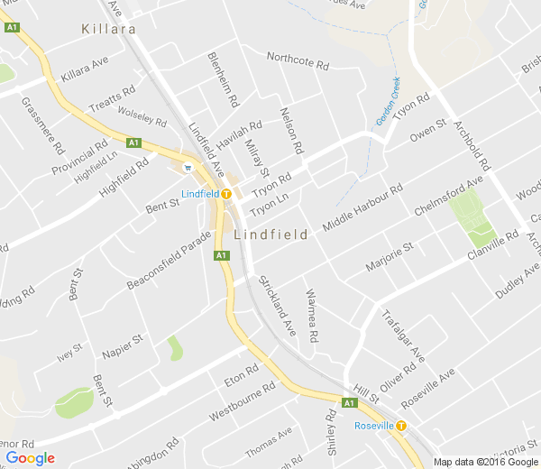 Map of LINDFIELD WEST NSW