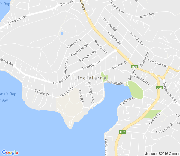 Map of LINDISFARNE TAS