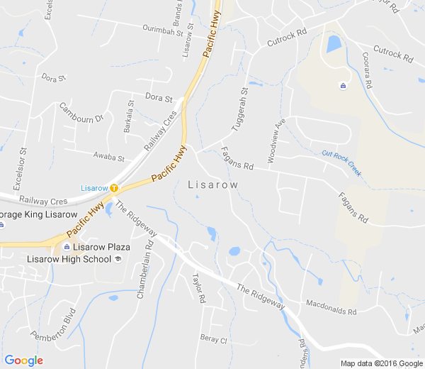 Map of LISAROW NSW