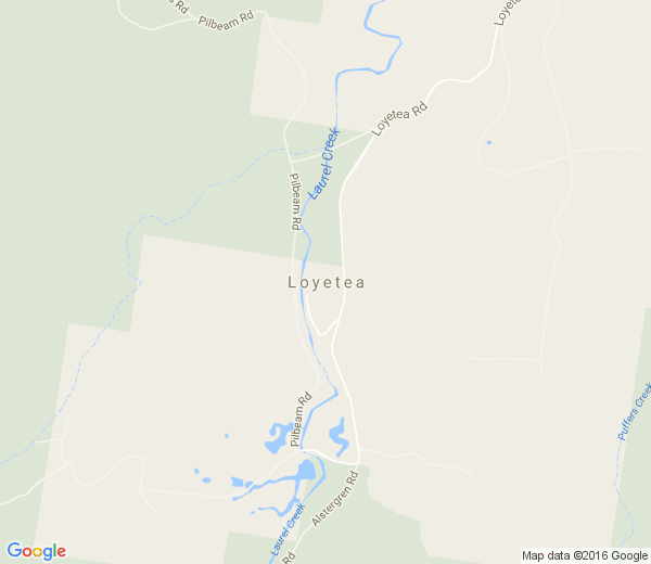 Map of LOYETEA TAS