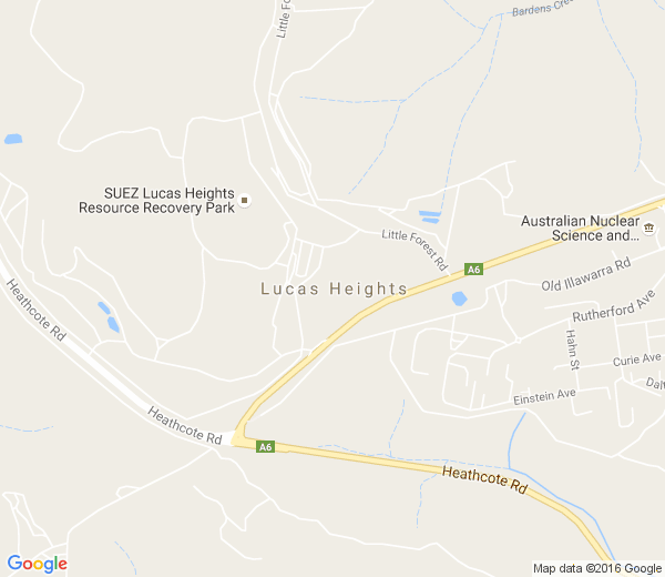 Map of LUCAS HEIGHTS NSW