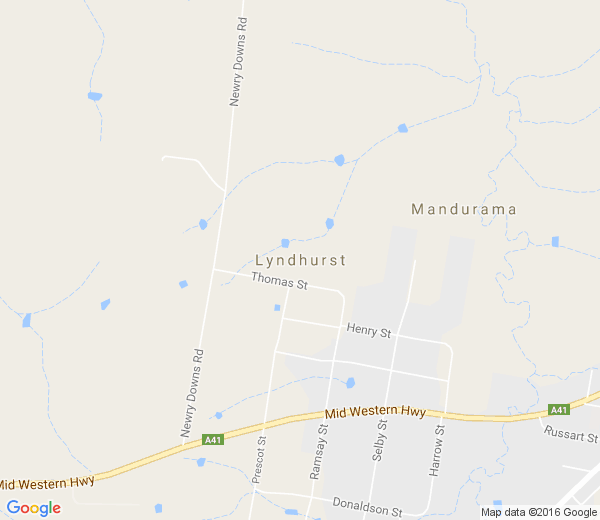 Map of LYNDHURST NSW