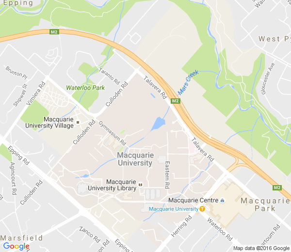 Map of MACQUARIE UNIVERSITY NSW