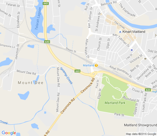 Map of MAITLAND NSW