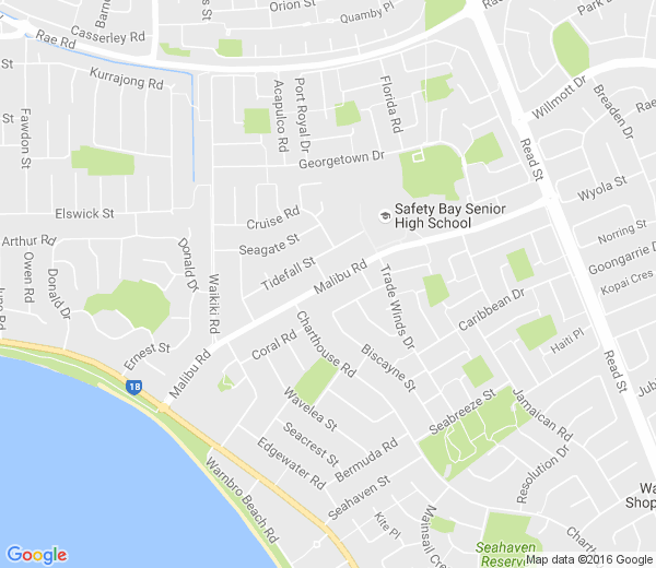 Map of MALIBU WA