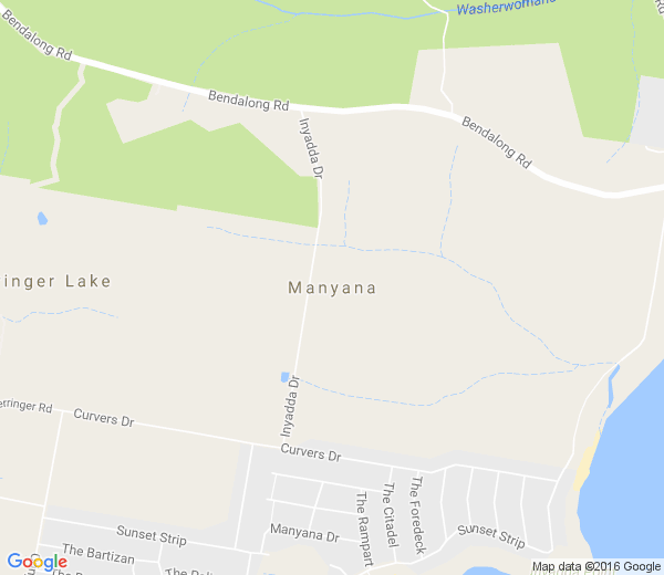 Map of MANYANA NSW