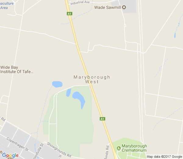 Map of MARYBOROUGH WEST QLD