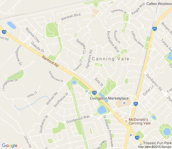 Map of MELVILLE GLADES WA