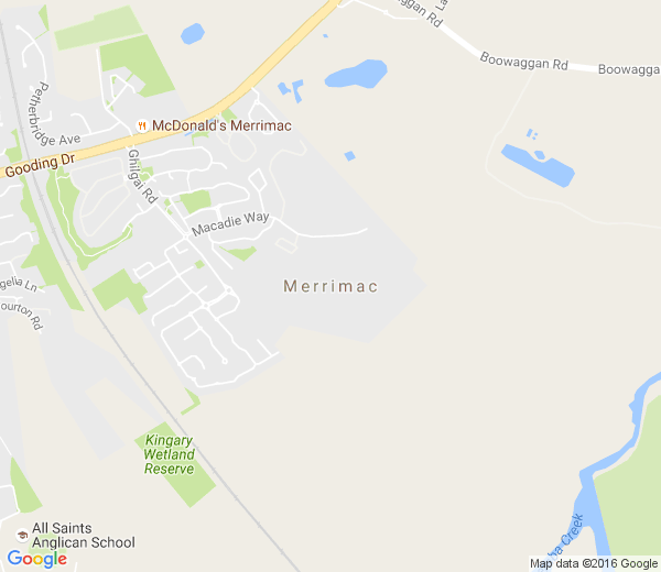 Map of MERRIMAC QLD