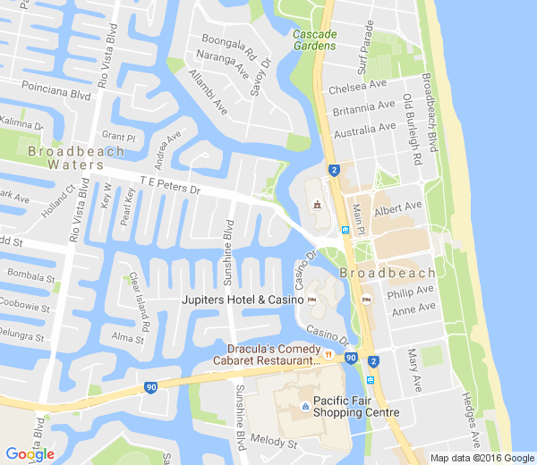 Map of MIAMI KEYS QLD