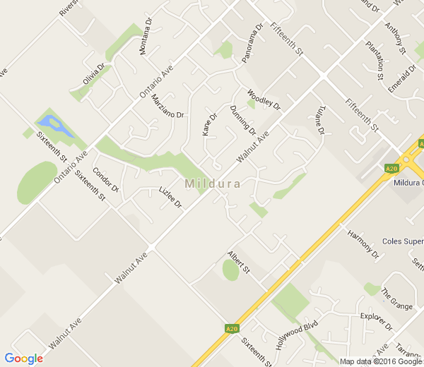 Map of MILDURA VIC