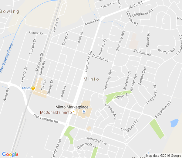 Map of MINTO NSW