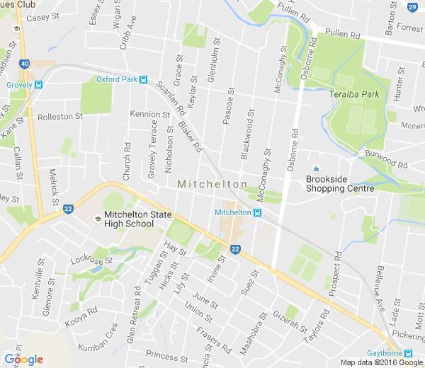 Map of MITCHELTON QLD