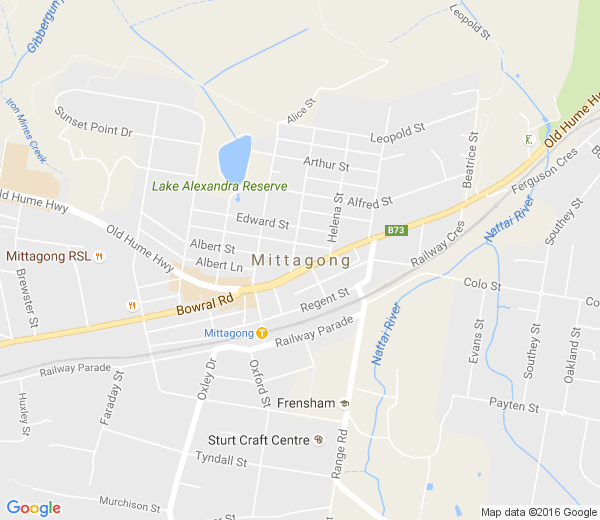 Map of MITTAGONG NSW