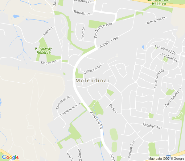 Map of MOLENDINAR QLD