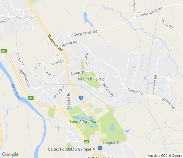 Map of MONKLAND QLD