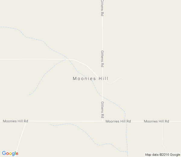 Map of MOONIES HILL WA