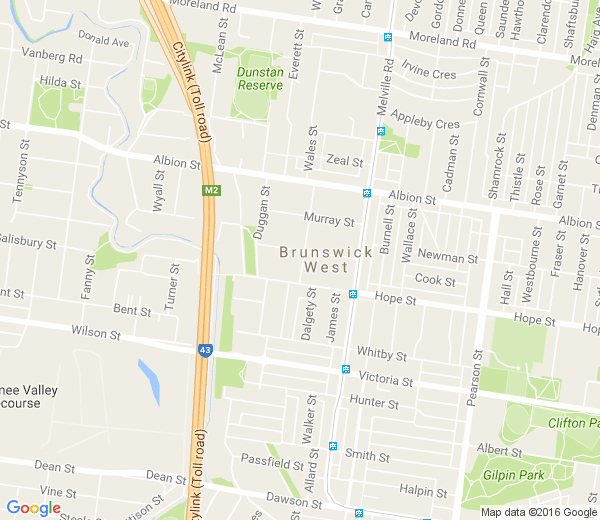 Map of MORELAND WEST VIC
