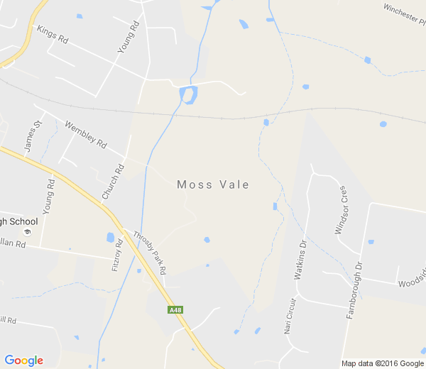 Map of MOSS VALE NSW