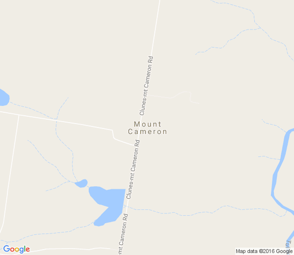 Map of MOUNT CAMERON VIC