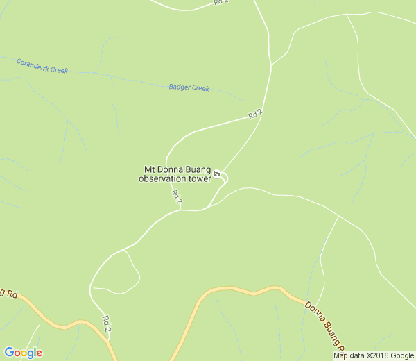Map of MOUNT DONNA BUANG VIC