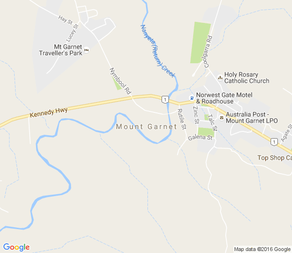 Map of MOUNT GARNET QLD