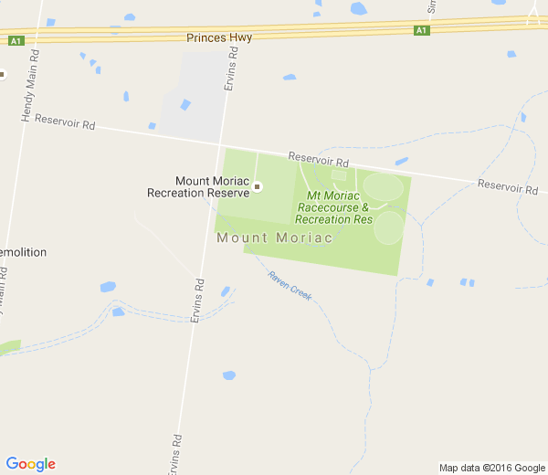 Map of MOUNT MORIAC VIC