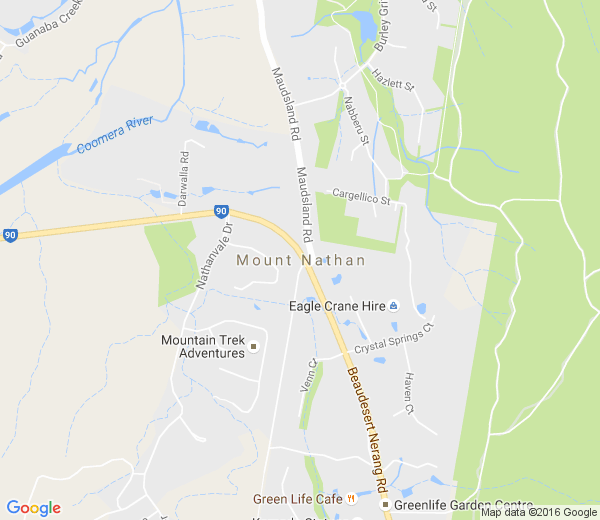 Map of MOUNT NATHAN QLD