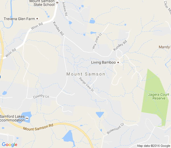 Map of MOUNT SAMSON QLD